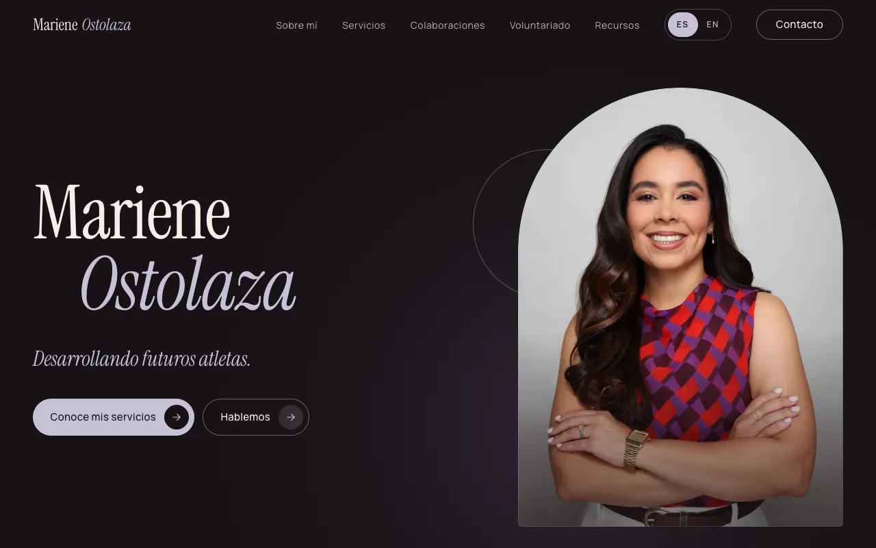 Mariene Ostolaza website